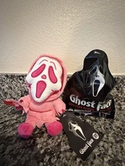 CultureFly Ghost Face Pink Plush Small and Ghostface Blind Bag Plush Clip