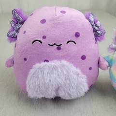 Squishmallow Axolotl Lot of 2 Vivie Tye Dye, Spotted Amala 5″ Plush NO Hang Tags