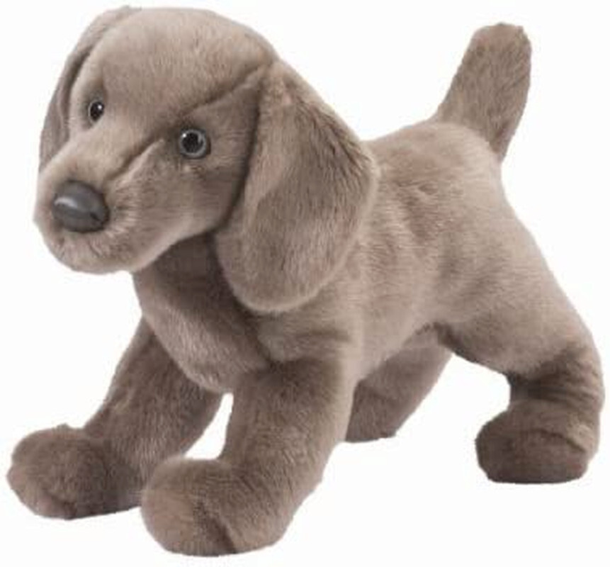 Cassie 16″ Weimaraner Dog Stuffed Animal Douglas Plush Cuddle silver retriever