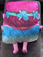 Trolls Poppy Plush Pillow Stuffed Character Cushion Kids Room Pink Blue
