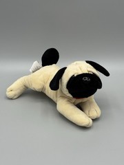 Calplush Bulldog Puppy Dog Plush W/ Red Collar Plush 9” Stuffed Animal Realistic