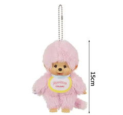 6″ Monchhichi COLORS Pink Plush Soft Doll Stuffed Animal Toy Gift New