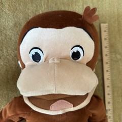 Vintage Kellytoy Curious George Plush Monkey 22” Large Stuffed Animal TV Show