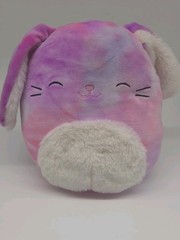 Squishmallow Ryder The Tie Dye Bunny Fuzzy Tummy 8in NWT *Defect*