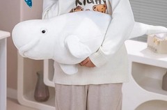 Beluga Whale 28 inch Pillow Stuffed Animal Plush Toys Toddler Doll Kids Gifts
