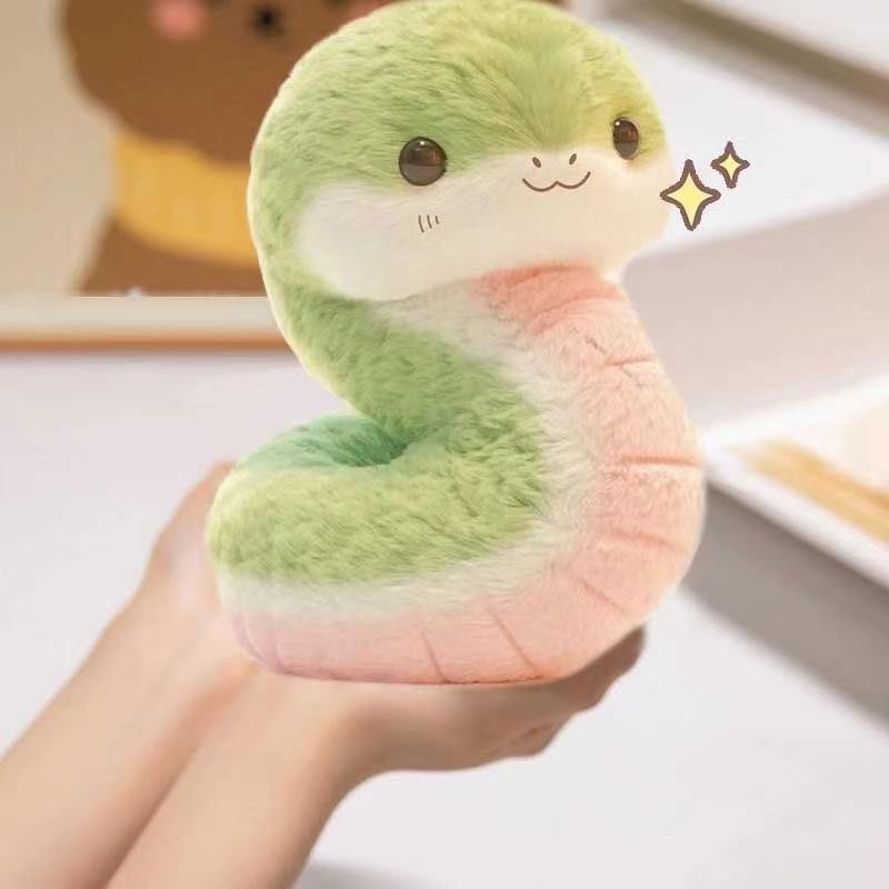 25CM Cute Snake Baby Plush Doll Valentine Gift Soft Animal Toy for Her Kids