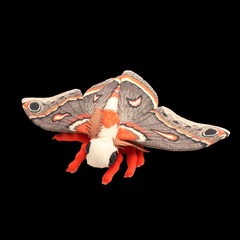 Luna Cecropia Moth Plush Toy 10″ Cute Stuffed Animal Doll Kids Birthday Gift