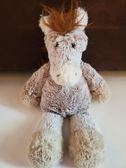 Mary Meyer Brown White Tan Horse/ Pony Plush 13” EUC Lovey