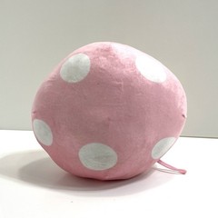 10 Inch Happy Pink Mushroom Plush Toy Cheery Face Soft Squishy Stuffed Fungus