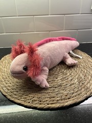 The Petting Zoo Pink Gills Axolotl Salamander 14″ Stuffed Plush Soft Toy