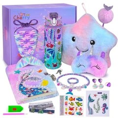 Mermaid Gifts for Girls Age 5 6 7 8 9 10, Girls Mermaid Birthday Gifts Set
