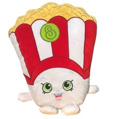 Shopkins Poppy Corn Plush Pillow Large 16″ Decorative Snack Character Red White