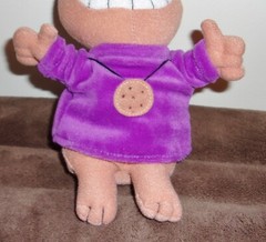 General Mills 1997 Cookie Crisp Chip the Dog Soft Plush Beanbag Doll – 8″