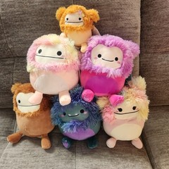 Lot of 6 Squishmallow Bigfoot NWT – Woxie, Benny, JT, Diane, Caparinne & Shasta