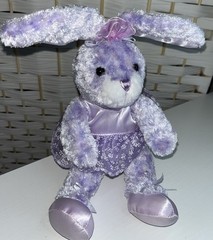 Walmart Plush lavender Bunny Ballerina Tutu Soft Toy