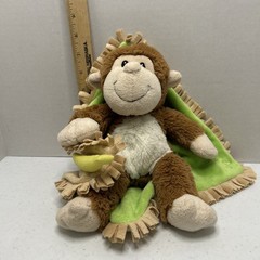 Fiesta Blanket Babies Chimpanzee Baby Blanket Banana Plush Lovey Monkey Security