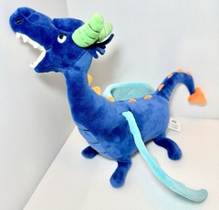 Pop Blue Dragon Plush 2024 100% Polyester Plush Stuffed Animal Toy EUC