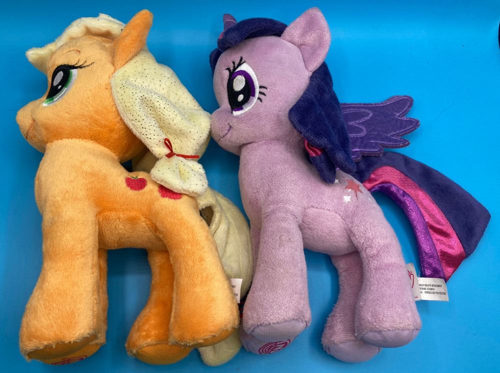Hasbro My Little Pony 10″ plush Applejack Twilight Sparkle stuffed animals 2013