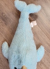 Fiesta Blue Narwhal Glitter Eyes Plush Stuffed Animal Toy 14″