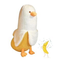 Banana Duck Plush 12″ Cute Peelable Duck Stuffed Animal Soft Cartoon Pillow Toy