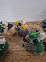 Lot of 8 Vintage Koala Bear Clip On Hugger Plush Pencil Topper Australia.