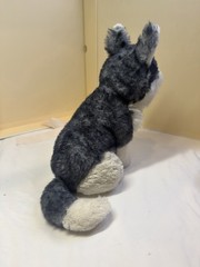 Jellycat Gray White and Black Husky Plush