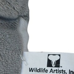 Wildlife Artists Great White Shark Plush Stuffed Animal Gray Yellow Eyes 18″