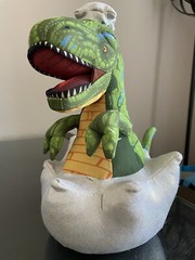 Rhode Island Novelty Plush – EGG DINOSAUR (Green 12 inch) Stuffed Jurassic T-Rex
