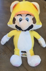 Super Mario Bros. Cat Mario Yellow/White Washable Plush Medium 2019