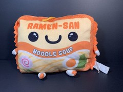 Ramen-San Noodle Soup Shrimp Flavor Fiesta Plush Pillow Pink 9” Stuffed Toy Lot