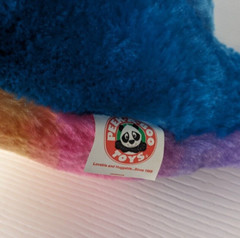 Unicorn Whale Narwhal Stuffed Animal Plush Blue And Rainbow Peek A Boo Toys 18”
