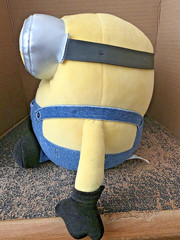Illumination Minions The Rise of Gru Large Plush Beanbag Bottom Bob Minion Toy
