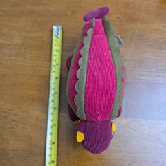 Gund Aaah Dinosaur Adam Mini Plush Ankylosaurus Corduroy Red Dino Sound Toy