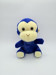 Calplush Blue Monkey Plush Stuffed Animal Toy 8″