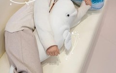 Beluga Whale 28 inch Pillow Stuffed Animal Plush Toys Toddler Doll Kids Gifts