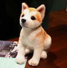 Sitting Akita Dog 12 Inch Stuffed Animal Plush Toys Toddler Doll Kids Gifts