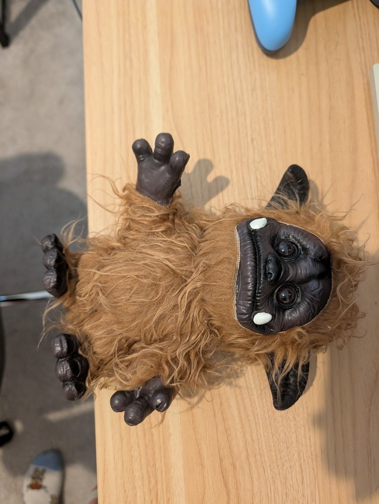 Labyrinth Ludo Vintage Plush Stuffed Animal Small 6-14in Brown/Black 1986