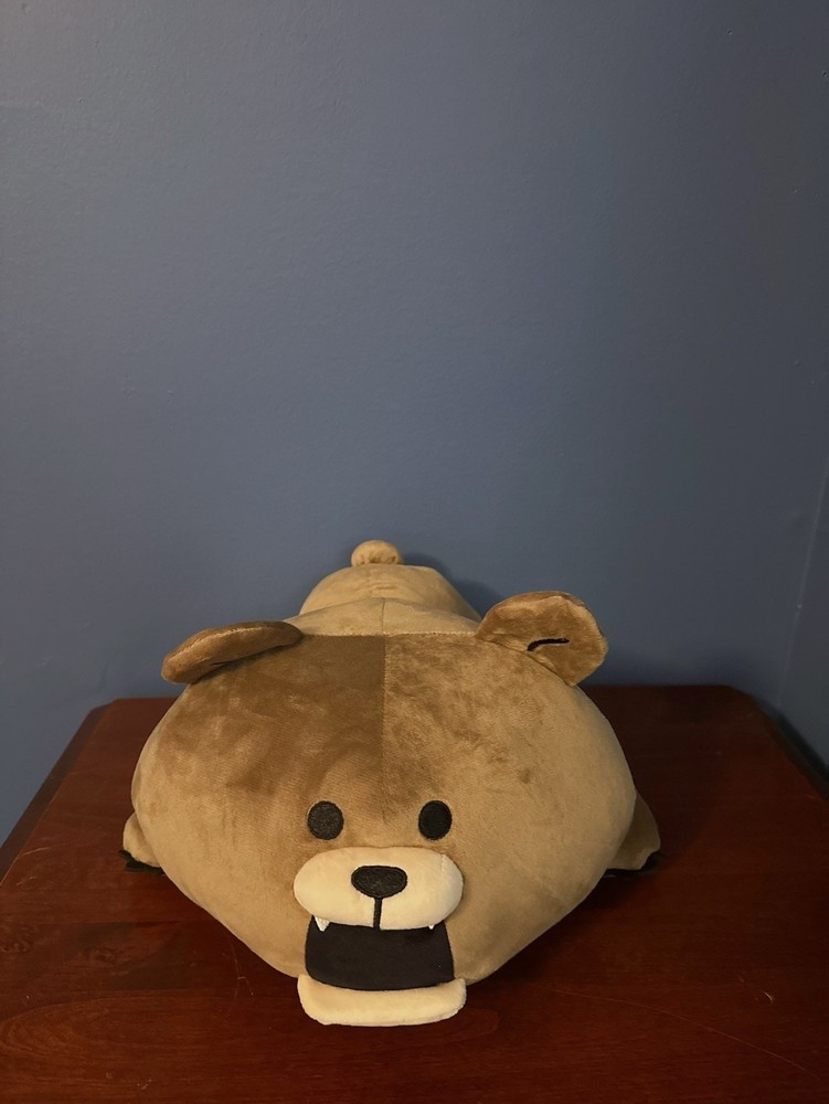 Smore Bear Plush 16” Laying Belly Soft Toy Cute Kawaii Brown Bear New With Tag