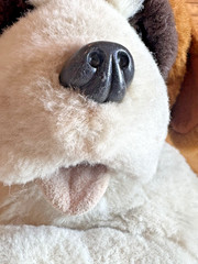 Huge St Bernard Dog 43″ Realistic Life Size Plush Stuffed Animal Floppy Pet CUTE