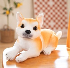 Baby Akita Inu Dog 12.5 Inch Stuffed Animal Plush Toys Toddler Doll Kids Gifts