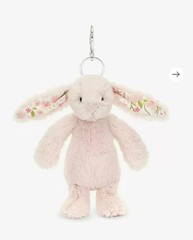 Cute Plush Pink Rabbit Cute Girl Bag Charm Plush Toy Keychain Kawaii Plush Toy