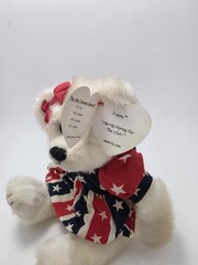 Ty Attic Treasures Collection “Franny” the Patriotic Bear (6 inch)