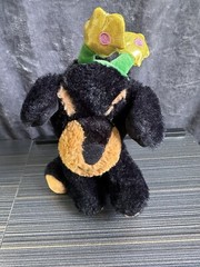 Rottweiler Puppy Dog Stuffed Animal Plush With Flowers Headband Spring RETIRED