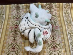 Tentacle Kitty Kickstarter Exclusive 6” Ice Wyrm Little One White Plush NWT