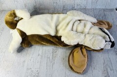 E & J Classic (HK) 25” Life Size Realistic Basset Hound Dog Stuffed Brown