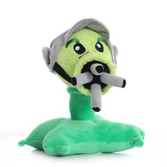 18cm Plants vs Zombies Gatling Pea Plush Toy Doll Cute Stuffed Toys