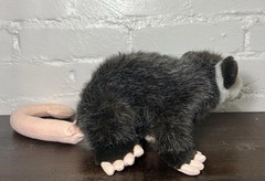 Fiesta Realistic Grey Opossum with Pink Tail Plush