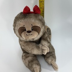 The Petting Zoo Sloth Plush Stuffed Animal 16″ Soft Eco Friendly Toy Bow Stuffie