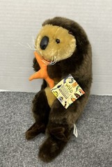 Sea Otter Plush w Starfish 11″ Plush Floppies Petting Zoo Stuffed Animal