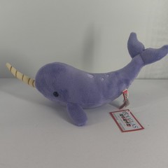 Douglas Cuddle Toy Purple Narwhal Plush NWT New Kids Stuffed Animal 10″